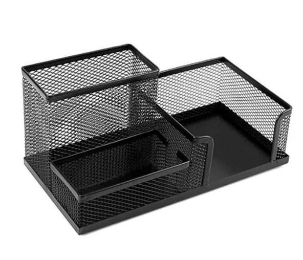 Stilo Metal Masa Seti 3 Bölmeli Fileli Siyah ürün görseli 1