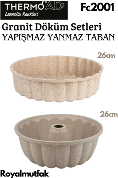 Thermoad 2'Li Vizon Set (Tart Kalıbı-Kek Kalıbı) ürün görseli 1