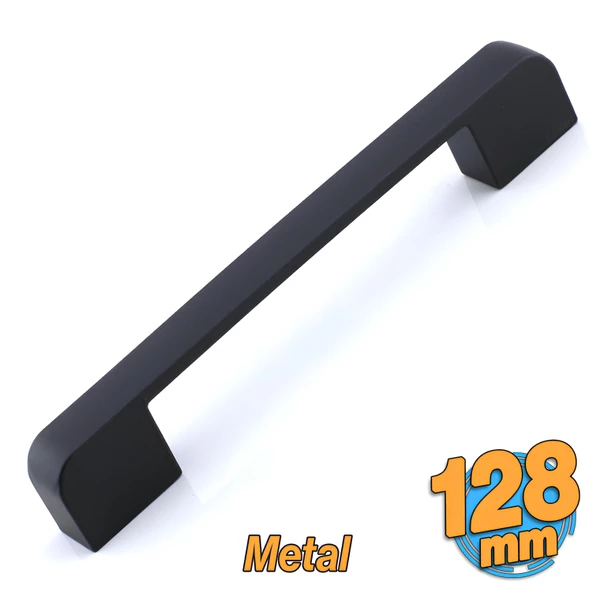 Radus Siyah Metal Kulp 128 mm -12.8 cm Mobilya Çekmece Mutfak Dolabı Dolap Kulpları Kulbu Kulpu ürün görseli 1