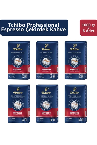 Tchibo Professional Espresso Çekirdek Kahve 1 kg x 6 Adet ürün görseli 1