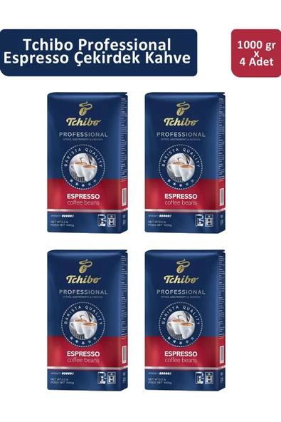Tchibo Professional Espresso Çekirdek Kahve 1 kg x 4 Adet ürün görseli 1