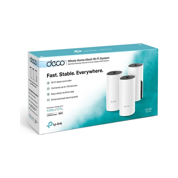 TP-Link Deco E4 1200 Mbps 3'lü Router - Resim 8