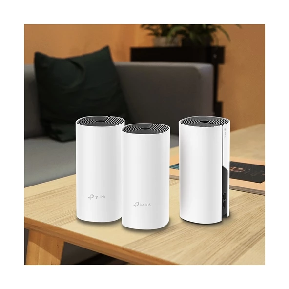 TP-Link Deco E4 1200 Mbps 3'lü Router - Resim 3