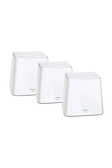 Everest Finix 2.4Ghz 5Ghz 3 Lü Mesh Kablosuz Ac Router MW3-3P ürün görseli 1