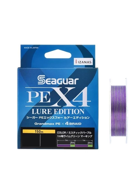 Seaguar Lure Edition PE 4 Örgü LRF İp Misina 150mt Multi Color ürün görseli 1
