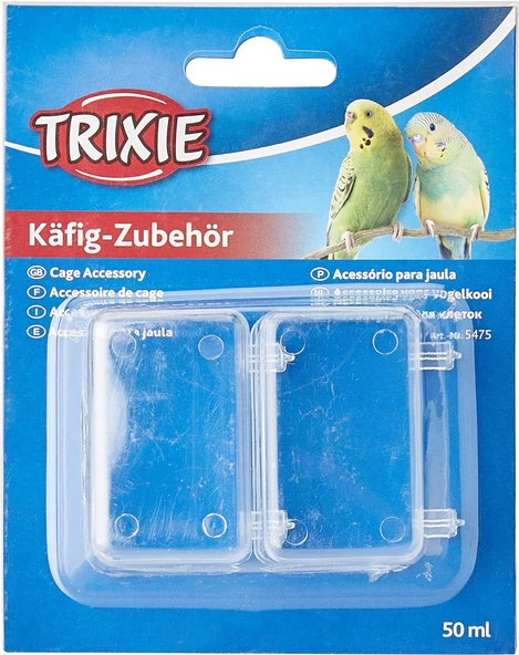 Trixie Kuş 2 Askılı Kap 50ml 5, 5x3, 5cm ürün görseli 1