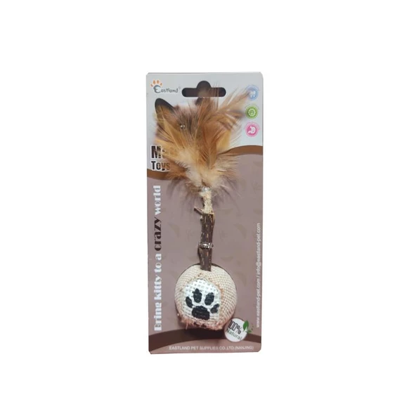 Eastland Matatabi Tüylü Toplu Kedi Oyuncağı 9 cm ürün görseli 1