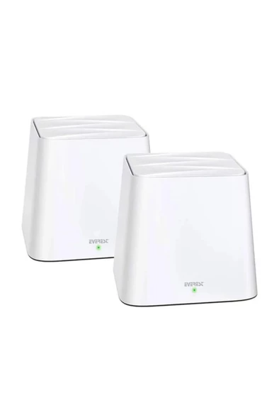 Everest Finix 2.4Ghz 5Ghz 2 Li Mesh Kablosuz Ac Router MW3-2P ürün görseli 1