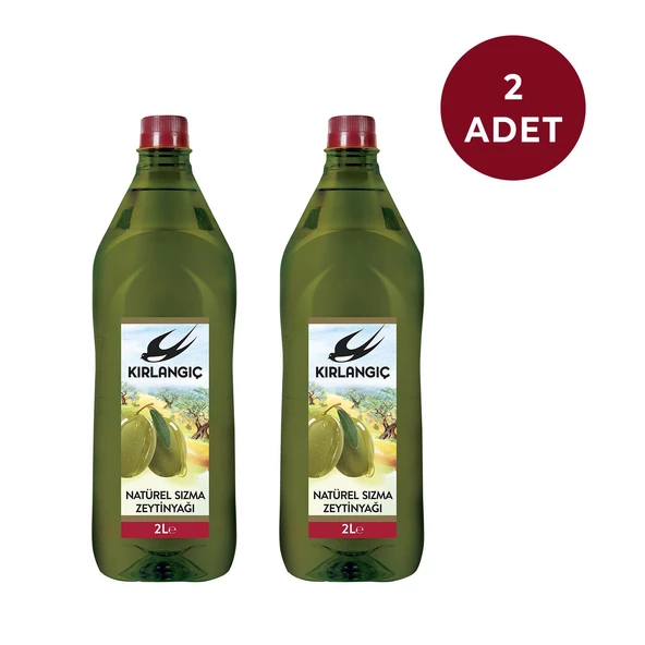 Kırlangıç Natürel Sızma Zeytinyağı 2 Lt x 2 Adet ürün görseli 1