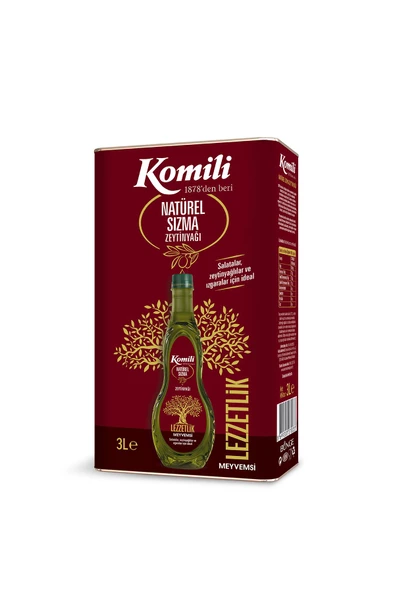 KOMİLİ SIZMA MEYVEMSİ ZEYTİNYAĞI 3 LT TENEKE ürün görseli 1