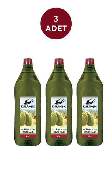 Kırlangıç Natürel Sızma Zeytinyağı 2 Lt x 3 Adet ürün görseli 1