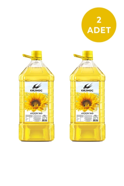 Kırlangıç 5 Lt Ayçiçek Yağı Pet 5 Lt x 2 Adet ürün görseli 1