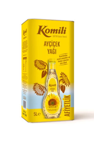 KOMİLİ AYÇİÇEK YAĞI 5 LT TENEKE ürün görseli 1