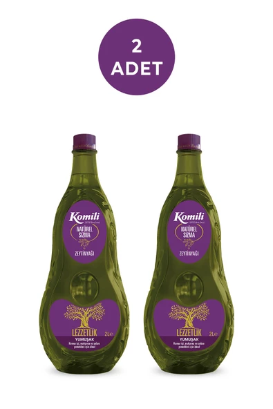 Komili Sızma Lezzetlik Yumuşak Zeytinyağı 2 Lt x 2 Adet ürün görseli 1