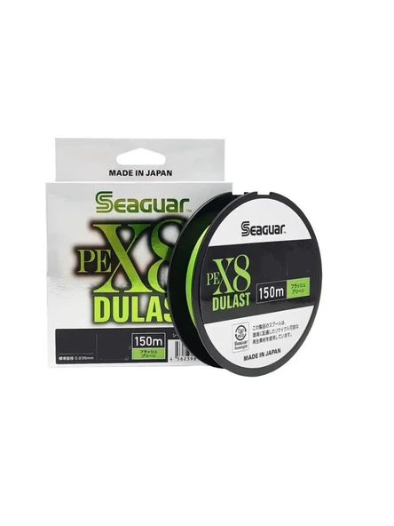 Seaguar Dulast PE 8 Örgü Spin İpi 150mt Flash Green ürün görseli 1