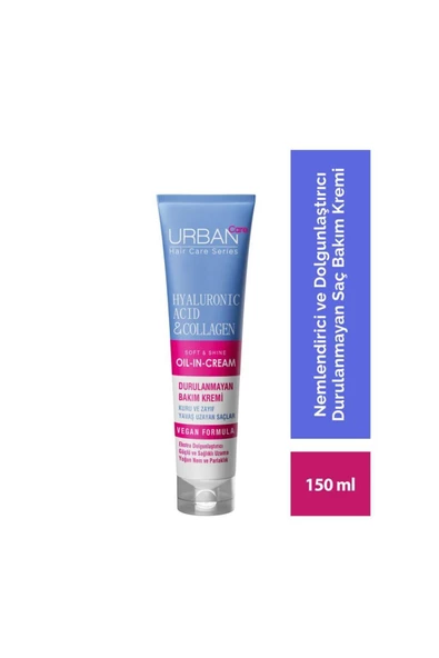 Hyaluronik Asit&kolajen Kuru Ve Cansız Saçlara Özel Durulanmayan Bakım Kremi-vegan-150 ml ürün görseli 1