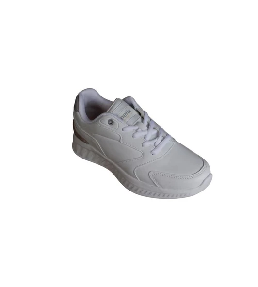 KİNETİX Kadın Beyaz Cilt Comfort Taban Sneaker Yürüyüş Spor Ayakkabı ürün görseli 1