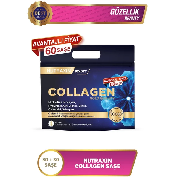 Nutraxin Collagen 10.000 Mg 60 Saşe - Resim 2