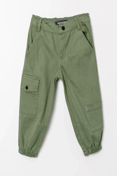 Çift Cepli Fermuarlı Jogger Gabardin Erkek Çocuk Pantolon ürün görseli 1