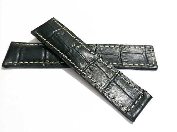 Tag-heuer Uyumlu  22-18  Beyaz Dikişli  Siyah Hakiki dana derisi  ( 08 ) ürün görseli 1