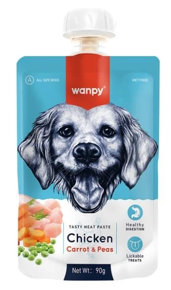Wanpy Taze Tavuklu ve Havuçlu  Köpek Et Ezmesi 90 gr ürün görseli 1