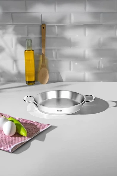 Nehir Silver Çelik 20 cm Kapaksız Omlet Sahan ürün görseli 1