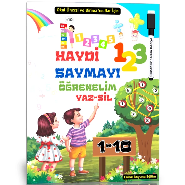 Haydi Saymayı Öğrenelim YAZ-SİL Kitabı ürün görseli 1
