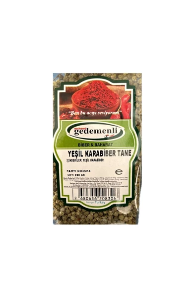 YEŞİL KARABİBER TANE 200 GR ürün görseli 1