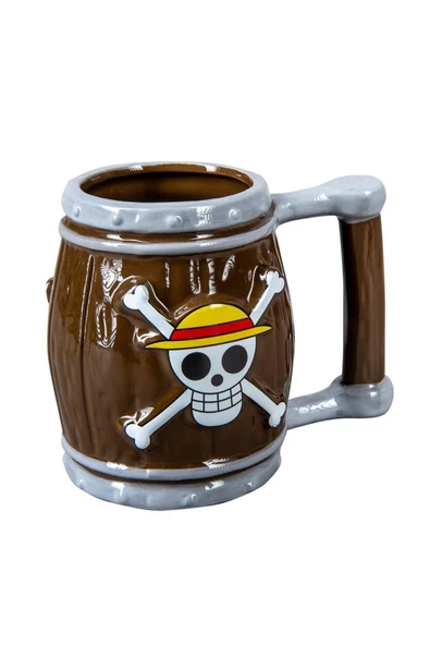 NETAVANTAJ One Piece Iskelet Fıçı 3d Tasarım Seramik Kupa Bardak ürün görseli 1