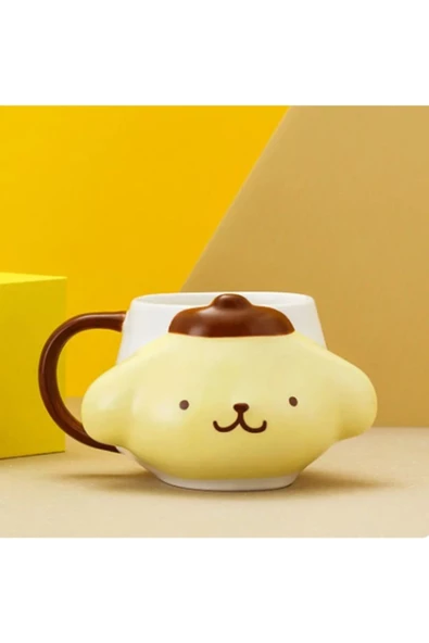 NETAVANTAJ Kawaii Pompompurin 3d Sarı Kupa ürün görseli 1