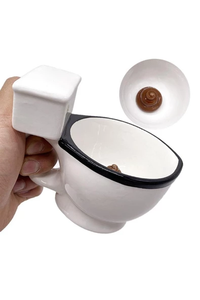 NETAVANTAJ Wc Tuvalet Tasarım Klozet Kupa Bardak Toilet Mug ürün görseli 1