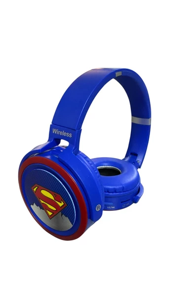 NETAVANTAJ Superman Kablosuz Bluetooth Katlanabilir Kulaküstü Kulaklık ürün görseli 1