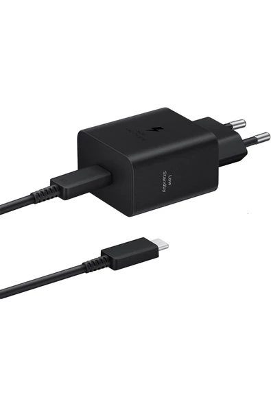 Samsung EP-T4511X Type-C Süper Hızlı Şarj Cihazı 45W Siyah Samsung Türkiye Garantili ürün görseli 1
