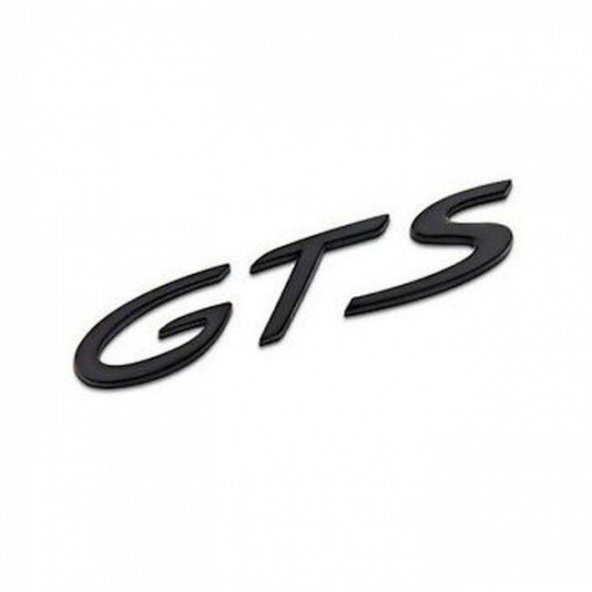 PORSCHE GTS BAGAJ YAZISI SİYAH ürün görseli 1