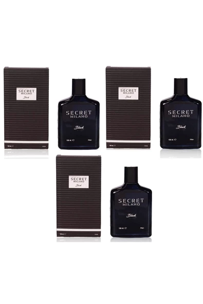 Secret Milano Black 100 Ml Erkek Parfümü 3 Adet ürün görseli 1