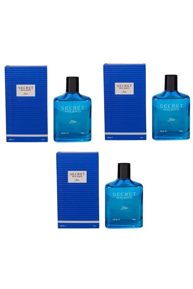 Secret Milano Blue 100 ML Erkek Parfümü 3 Adet ürün görseli 1
