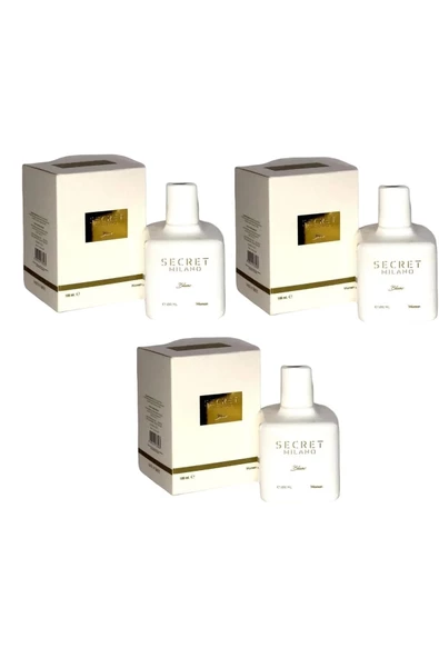 Secret Milano Blanc Edc 100 ml Kadın Parfümü 3 Adet ürün görseli 1