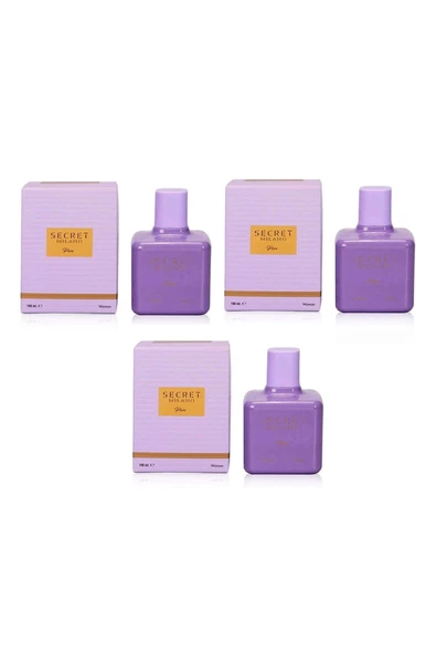 Secret Milano Pure 100 ml Kadın Parfümü 3 Adet ürün görseli 1