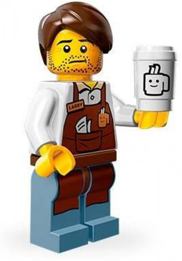 Lego Minifigür - Lego Movie Seri 1 - 71004 - Larry The Barista ürün görseli 1