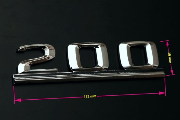 MERCEDES 200 YAZI ürün görseli 1
