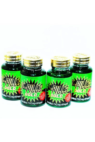 V-Pills Vpills Gold Bitkisel 60 Kapsül 4kutu ürün görseli 1