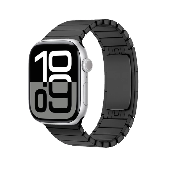 Watch 10 46mm KRD-35 Parçalı Çizgi Tasarım Metal Kordon ürün görseli 1