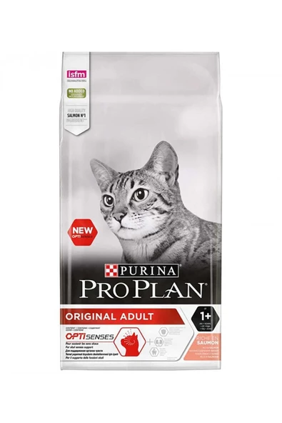 Pro Plan Adult Somonlu Ve Pirinçli Yetişkin Kedi Maması 3 kg ürün görseli 1
