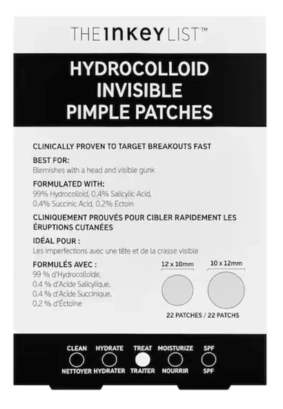 THE INKEY LIST Hydrocolloid Invisible Pimple Patches - Sivilce Karşıtı Bantlar 22 Bant ürün görseli 1