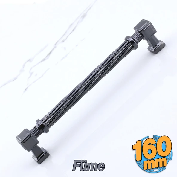 Talas Metal Füme Renk Kulp 160 mm Mobilya Çekmece Mutfak Dolabı Dolap Kulpları Kulb 16 cm ürün görseli 1