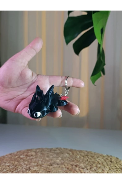 Handmade  Dişsiz- Gecenin Öfkesi Anahtarlık ürün görseli 1