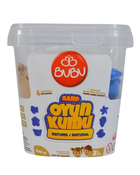 Bubu Kinetik Kum 500gr Naturel KU0019 ürün görseli 1