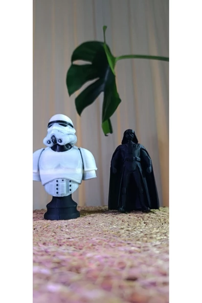 Handmade  Starwars Büst - Resim 2