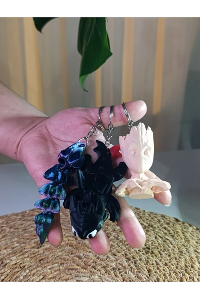 Handmade  Ejder anahtarlık - Resim 3