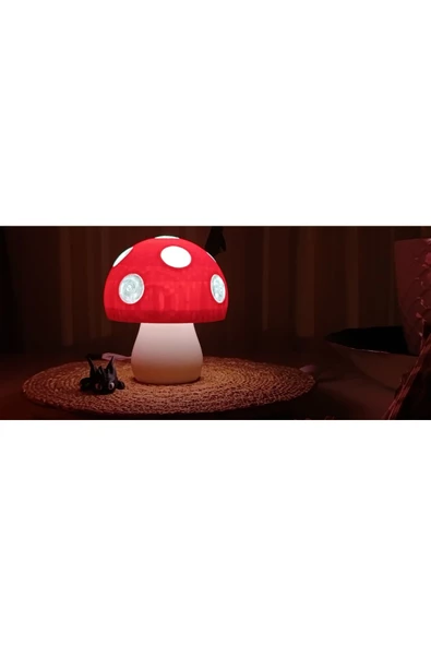 Handmade  Mantar Gece Lambası - Resim 3
